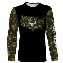 Load image into Gallery viewer, Deer hunting Camo Customize Name 3D All Over Printed Shirts Personalized Hunting gift For Adult And Kid NQS2317