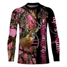 Load image into Gallery viewer, Country Girl Deer Hunting pink Muddy Camo Customize Name 3D All Over Printed Shirts Personalized Hunting gift For Adult And Kid NQS930