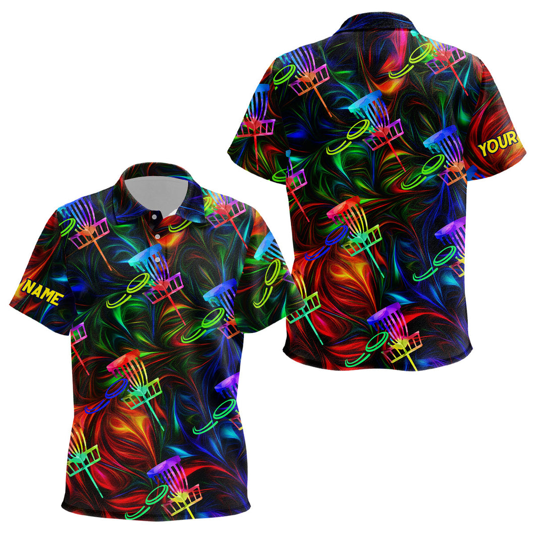 Kids golf polo shirts custom colorful light disc golf jersey, disc golf apparel NQS6406