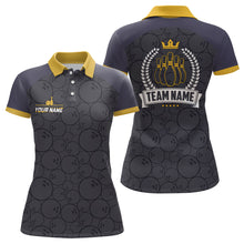 Load image into Gallery viewer, Bowling Polo shirt for women Custom bowling camo team League jerseys, retro bowling shirts NQS6756