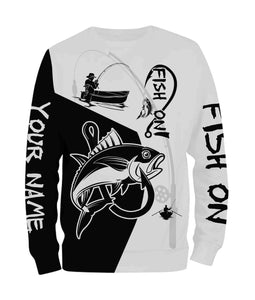 Tuna Fish On Custome Name 3D All Over Printed Shirts For Adult And Kid Personalized Fishing gift NQS357