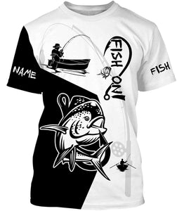 Mahi Mahi Fish On Custome Name 3D All Over Printed Shirts For Adult And Kid Personalized Fishing gift NQS359