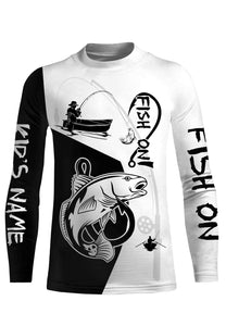 Redfish Puppy Drum Fish On Custome Name 3D All Over Printed Shirts For Adult And Kid Personalized Fishing gift NQS360