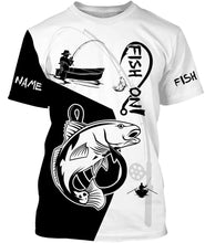 Load image into Gallery viewer, Redfish Puppy Drum Fish On Custome Name 3D All Over Printed Shirts For Adult And Kid Personalized Fishing gift NQS360