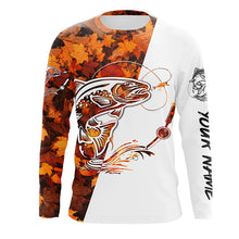 Load image into Gallery viewer, Autumn Fishing Long Sleeve Shirts Freshwater Fish Customize Name UV Protection Shirts FSD3462