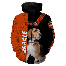 Load image into Gallery viewer, Beagle Hunting Dog Customize Name 3D All over printed Shirts, Gifts for Beagle Dog Lovers FSD3475