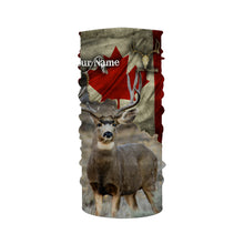 Load image into Gallery viewer, Mule Deer Canada flag 3D all over print Shirts, Personalized hunting gifts for Men, Women and Kid FSD3177