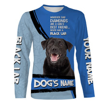 Load image into Gallery viewer, Black Labs Custom Name 3D All over printed Shirt, Cute Labrador Retriever Dog Funny Dog Saying shirt, Personalized Gift FSD3088