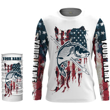 Load image into Gallery viewer, Carp Bowfishing American Flag Customized Name 3D All Over printed Shirts For Men, Women - Patriotic Bow Fishing Gifts FSD2241