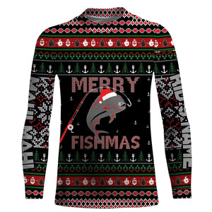 Ugly Fishing Christmas Mahi Mahi Fish Apparel, Merry Fishmas Custom Name Shirts, Christmas Gift for Fisherman FSD2511