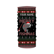 Load image into Gallery viewer, Ugly Fishing Christmas Largemouth Bass Merry Fishmas Custom Name Shirts, Christmas Gift for Fisherman FSD3638