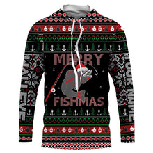 Load image into Gallery viewer, Ugly Fishing Christmas Walleye Merry Fishmas Custom Name Shirts, Christmas Gift for Fisherman FSD3639