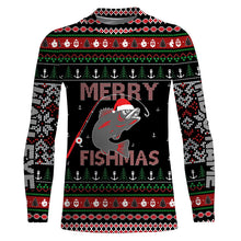 Load image into Gallery viewer, Ugly Fishing Christmas Walleye Merry Fishmas Custom Name Shirts, Christmas Gift for Fisherman FSD3639