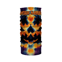 Load image into Gallery viewer, Retro Tie Dye Halloween Shirts Customize Name Pumpkin 3D All Over Printed Mens Womens Tie Dye Shirts FSD3416