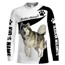 Load image into Gallery viewer, Love Alaskan Malamute Custom Name 3D Full Printing Shirts Personalized Gifts For Alaskan Lovers FSD1900