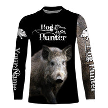 Load image into Gallery viewer, Feral Hog hunting Custom Name 3D All over print T-shirt, Long sleeve, Hoodie, Zip up hoodie -  FSD162