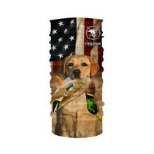 Load image into Gallery viewer, Personalized Labrador Retriever Duck Hunting Dogs American flag Shirts, yellow Labs Bird dog FSD3866