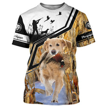 Load image into Gallery viewer, Beautiful Golden Retriever Pheasant Hunting Personalized Name T-shirt, Hoodie, Long sleeves shirt FSD4114