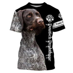 Deutsch Drahthaar Custom Name 3D All Over Printed Shirts, Hoodie, T-shirt Drahthaar Dog Gifts for Dog Lovers FSD2700