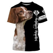 Load image into Gallery viewer, Brittany Spaniel Custom Name 3D All Over Printed Shirts, Hoodie, T-shirt Brittany Dog Gifts for Dog Lovers FSD2701