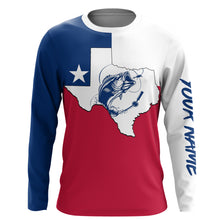 Load image into Gallery viewer, TX Fishing tattoo Texas Flag UV protection quick dry customize name long sleeves shirts UPF 30+ FSD1643