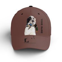 Load image into Gallery viewer, Waterfowl Duck Hunting custom name Hat for Men with many Duck dog breeds to choose FSD4006
