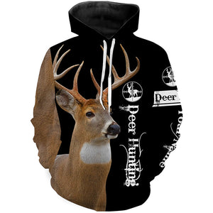 Deer Buck 3D All Over Printed Shirts, Hoodie - Personalized Deer hunting Gifts for Men, Women and Kid FSD3636