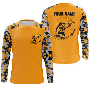 Walleye Fishing Performance Long Sleeve Sun/UV Protection Shirts, Fishing Jerseys FSDA10