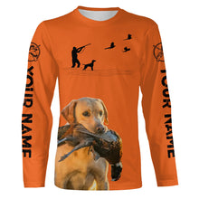 Load image into Gallery viewer, Yellow Lab Pheasant Hunting Clothes, best personalized Upland hunting clothes, hunting gifts FSD3901