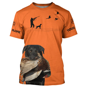 Black Labs Pheasant Hunting Clothes, best personalized Upland hunting clothes, hunting gifts FSD3903
