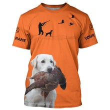 Load image into Gallery viewer, White Labs Pheasant Hunting Clothes, best personalized Upland hunting clothes, hunting gifts FSD3904
