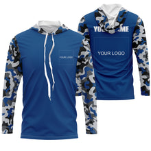 Load image into Gallery viewer, Custom Name and Logo Performance Long Sleeve Fishing shirt Sun/UV Protection, Fishing Jerseys FSD3284