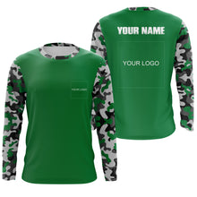Load image into Gallery viewer, Custom Name and Logo Performance Long Sleeve Fishing shirt Sun/UV Protection, Fishing Jerseys FSD3284