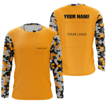 Load image into Gallery viewer, Custom Name and Logo Performance Long Sleeve Fishing shirt Sun/UV Protection, Fishing Jerseys FSD3284