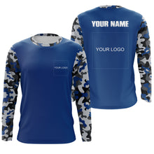 Load image into Gallery viewer, Custom Name and Logo Performance Long Sleeve Fishing shirt Sun/UV Protection, Fishing Jerseys FSD3284