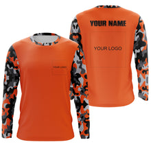 Load image into Gallery viewer, Custom Name and Logo Performance Long Sleeve Fishing shirt Sun/UV Protection, Fishing Jerseys FSD3284