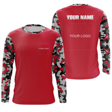 Load image into Gallery viewer, Custom Name and Logo Performance Long Sleeve Fishing shirt Sun/UV Protection, Fishing Jerseys FSD3284