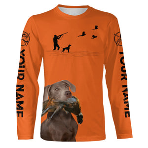 Silver Lab Pheasant Hunting Clothes, best personalized Upland hunting Shirts, hunting gifts FSD3949