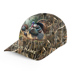 Personalized Turkey Hunting Hats, Snapback Baseball Camo Hat Turkey Hunting gear, Hunting Gifts FSD4415