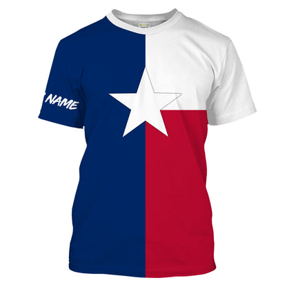 Personalized Texas Flag Performance Sun/UV Protection Shirts For Adult and Kid - Texas Gifts, Texas pride shirts FSD2187
