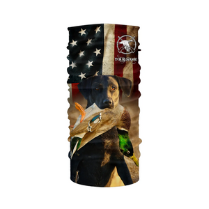 Best Duck Hunting Dogs black Labrador Retriever American flag 3D All over printed Shirts FSD3864