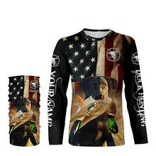 Load image into Gallery viewer, Best Duck Hunting Dogs black Labrador Retriever American flag 3D All over printed Shirts FSD3864