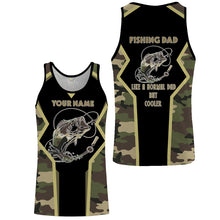 Load image into Gallery viewer, Bass tattoo Fishing Dad Fishing gifts for Dad Like a Normal Dad But Cooler custom Name Full printing shirts FSD1754