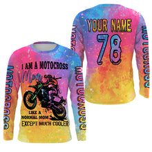 Load image into Gallery viewer, Motocross Mom Personalized Jersey UPF30+ Cool Dirt Bike Mom Racing Shirt Mother&#39;s Day Gift NMS1383