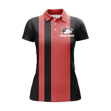 Load image into Gallery viewer, Custom Bowling Shirt for Women, Vintage Ladies Bowling Polo Jersey for Team Eat Sleep Bowl Repeat NBP164
