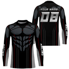 Load image into Gallery viewer, Cool Muscle Racing Jersey kid adult personalized UPF30+ Motocross dirt bike long sleeves biker NMS1100