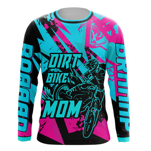 Dirt Bike Mom Personalized Jersey UPF30+ Motocross Mom Racing Shirt Mother's Day Gift NMS1377