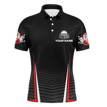 Load image into Gallery viewer, Personalized Flame Bowling Shirt for Men, Custom Team's Name Bowling Lovers Vintage Bowler Jersey NBP125