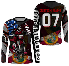 Load image into Gallery viewer, Florida Motocross Jersey Custom Name Number Youth Mens Womens FL Dirt Bike Off Road MotoX Motorcycle| NMS822