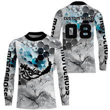 Load image into Gallery viewer, Personalized Motocross Jersey UPF30+ Adult&amp;Kid MX Shirt Dirt Bike Riders Off-road Motorcycle Racing| NMS670
